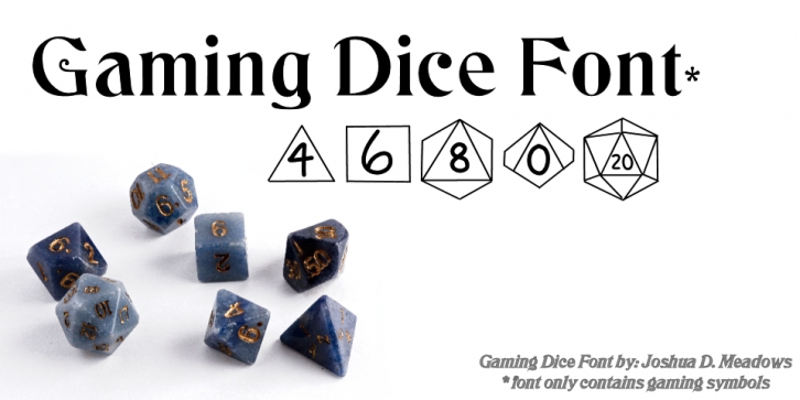 GamingDice Font Download