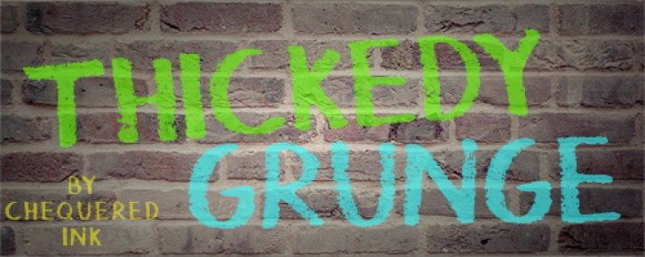 Thickedy Grunge Font Download