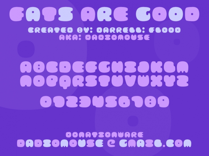 FATS ARE GOOD Font Download