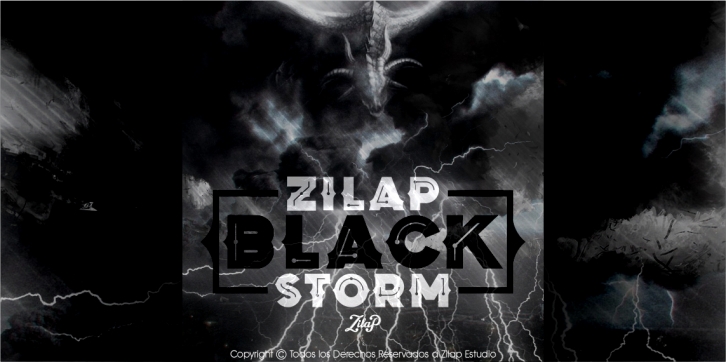 Zilap Black Storm Font Download
