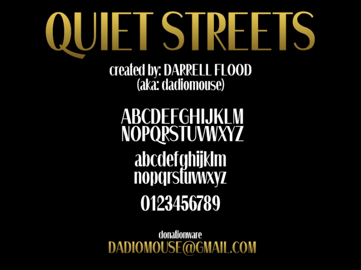 Quiet Streets Font Download