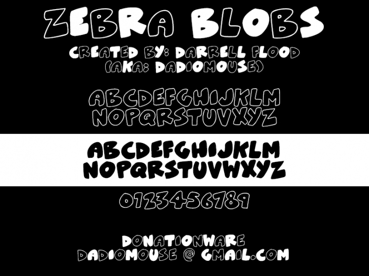 ZeBrA bLoBs Font Download