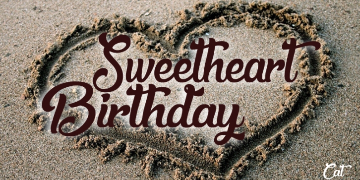 Sweetheart Birthday Font Download
