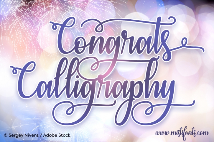 Congrats Calligraphy Font Download