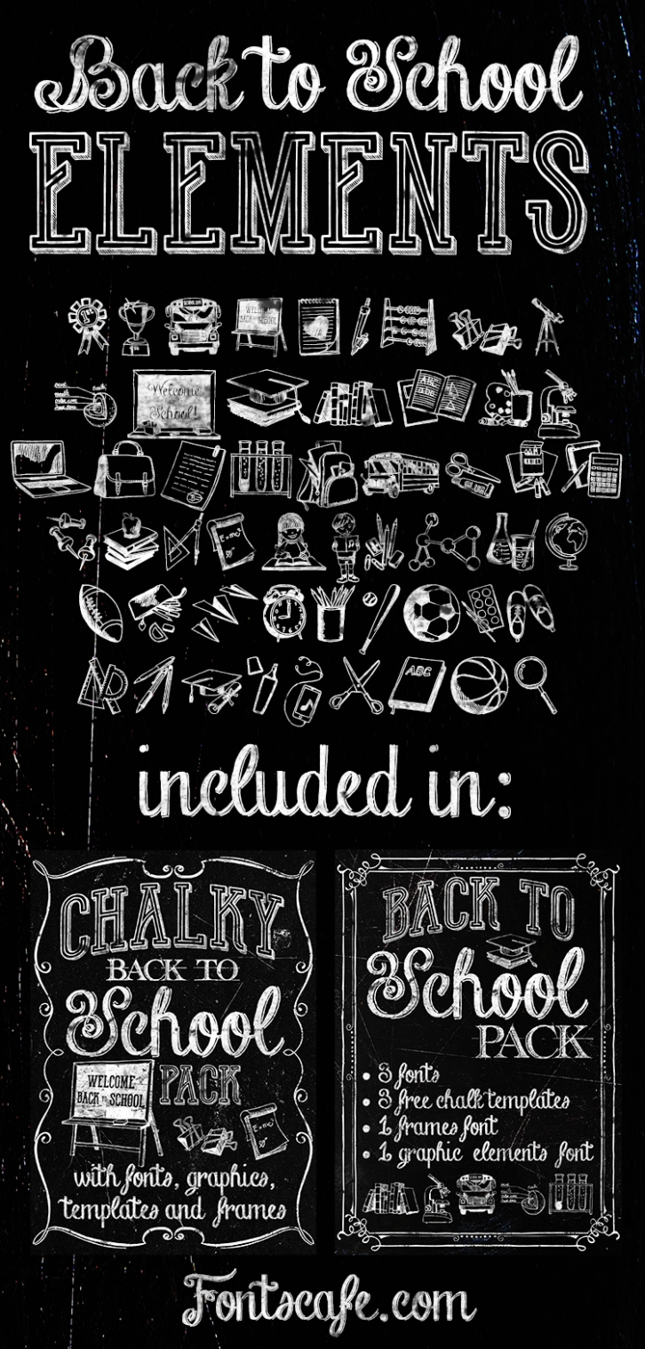 Back to School Elements Font Download