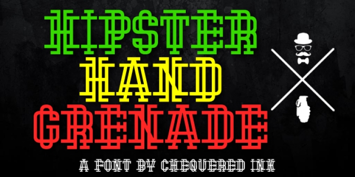 Hipster Hand Grenade Font Download