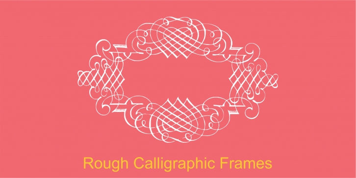 Rough Calligraphic Frames Font Download