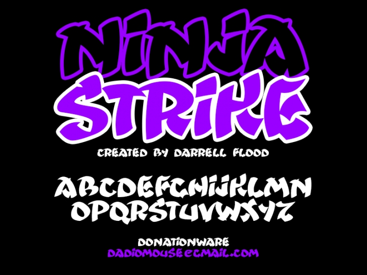 Ninjastrike Font Download
