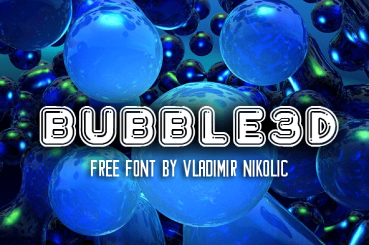 Bubble3D Font Download