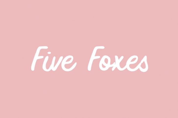 Five Foxes Font Download