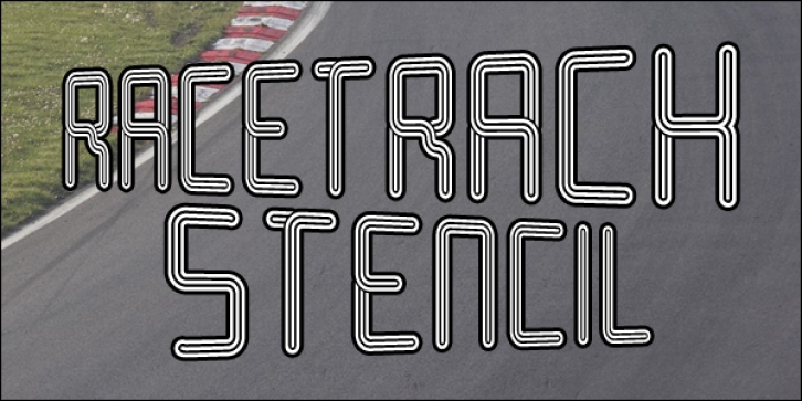 Racetrack Stencil Font Download