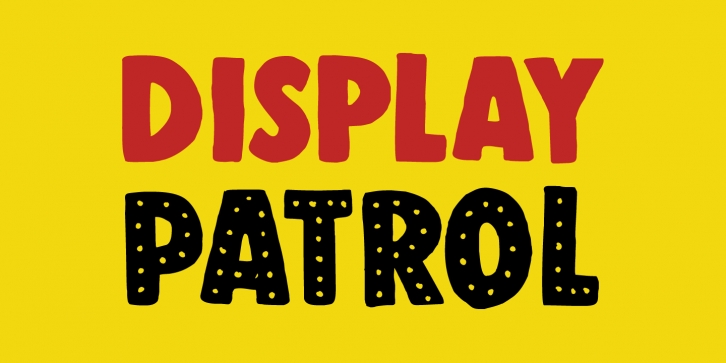 DK Display Patrol Font Download