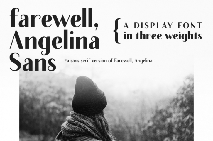 Farewell Angelina Sans | a sans font Font Download