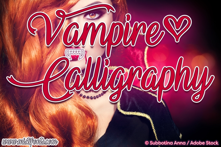 Vampire Calligraphy Font Download
