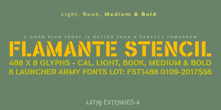 Flamante Stencil Font Download