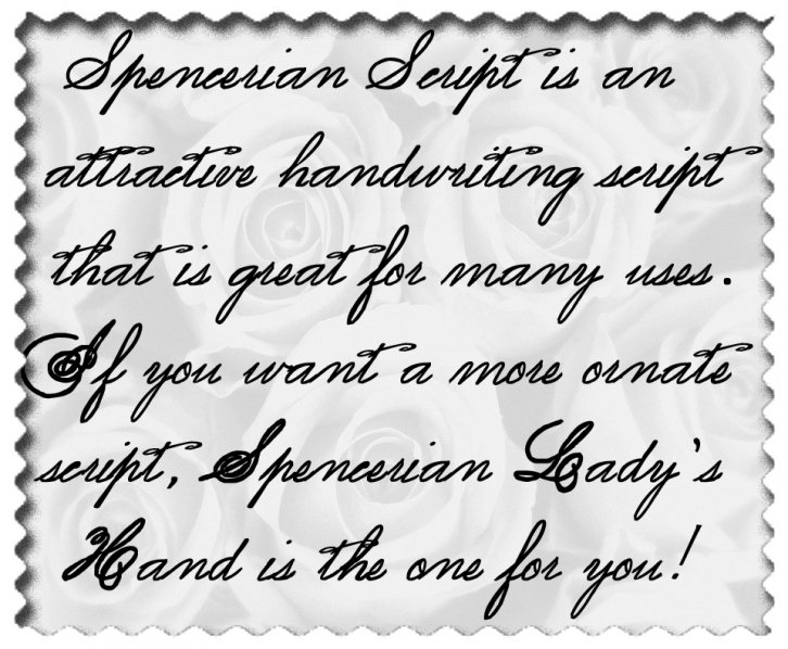 Spencerian Lady's Hand SW Font Download
