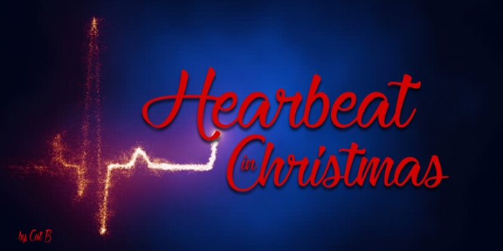 Heartbeat in Christmas Font Download