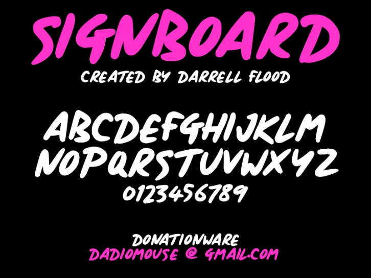 Signboard Font Download