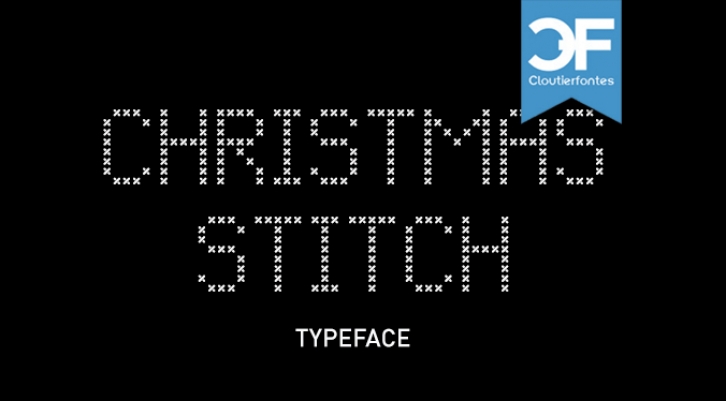 CF Christmas Stitch Font Download