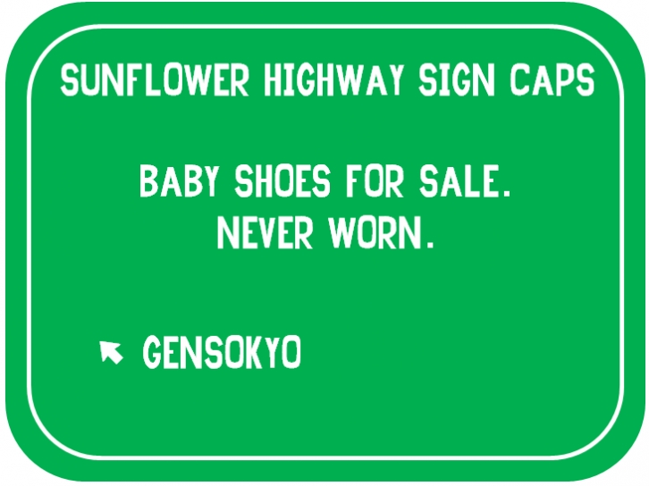 Sunflower Highway Sign Caps Font Download