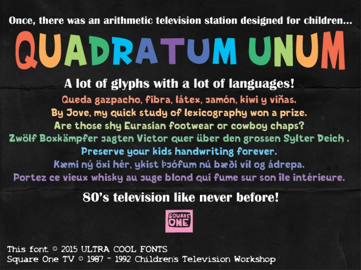 Quadratum Unum Font Download