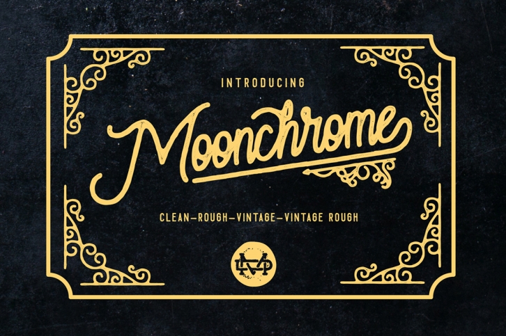 Moonchrome  Rough Font Download