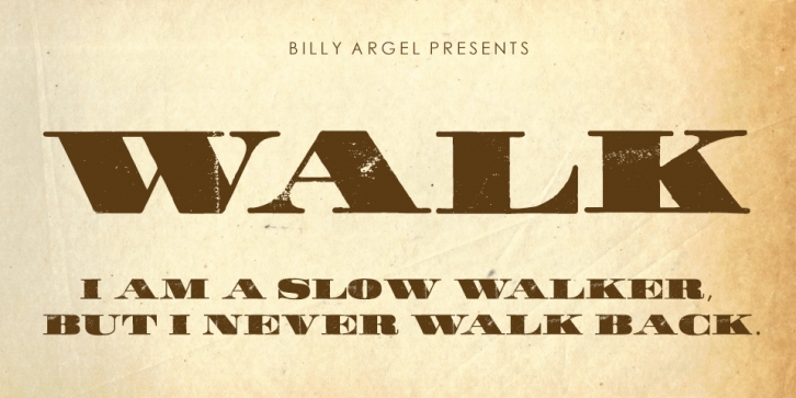 WALK Font Download