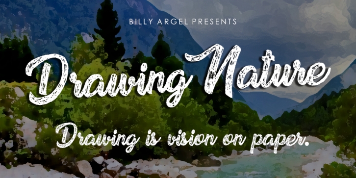 Drawing Nature Font Download