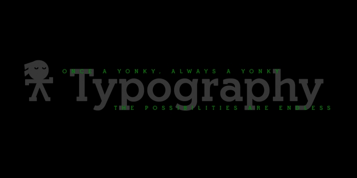 Yonky Black Font Download