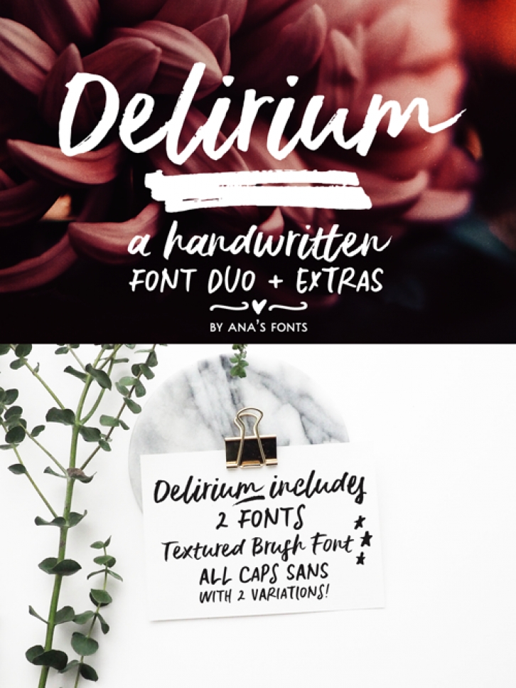 Delirium Sample Font Download