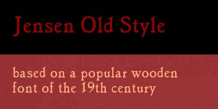 Jensen Old Style Font Download