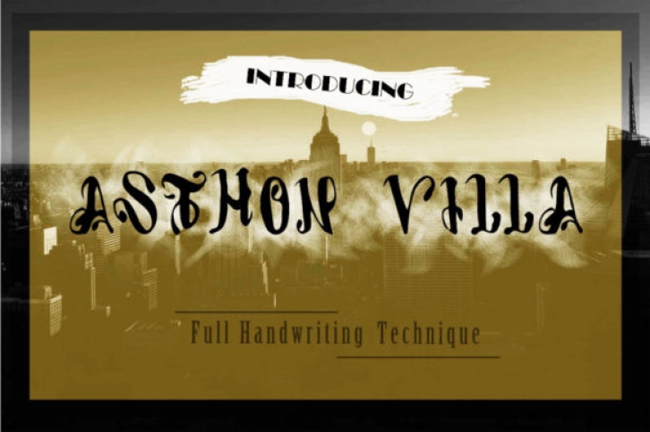 Asthon Villa Font Download