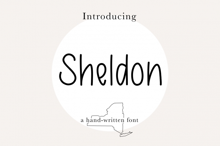 Sheldon Font |Skinny, Handwritten, Farmhouse, Print Font Font Download