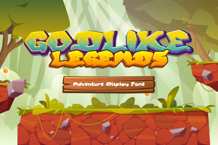 Godlike-Legends Adventure Display Font Font Download