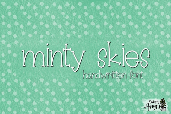 Minty Skies- a skinny font Font Download