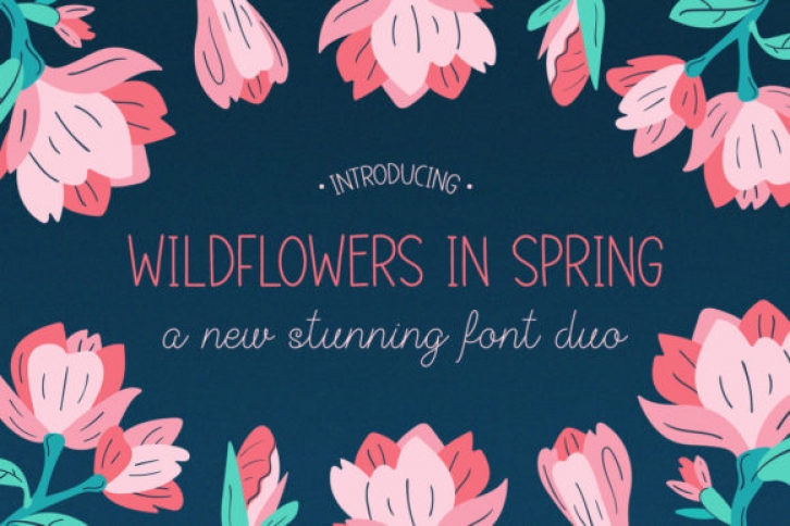 Wildflowers in Spring Font Download