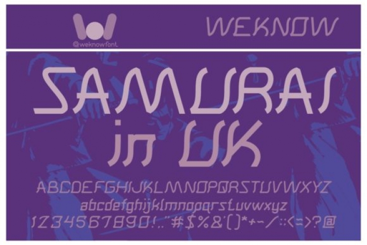 Samurai in Uk Font Download