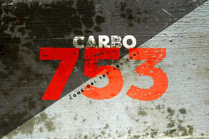 Vtks carbo 753 Font Download