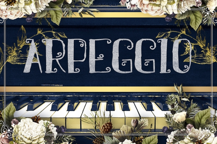 Arpeggio  - Curly Font for Crafters Font Download