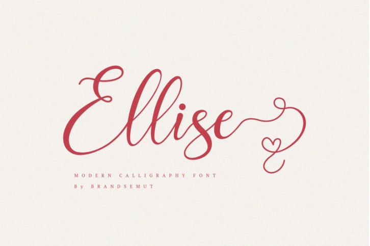 Ellise - Lovely Script Font Font Download