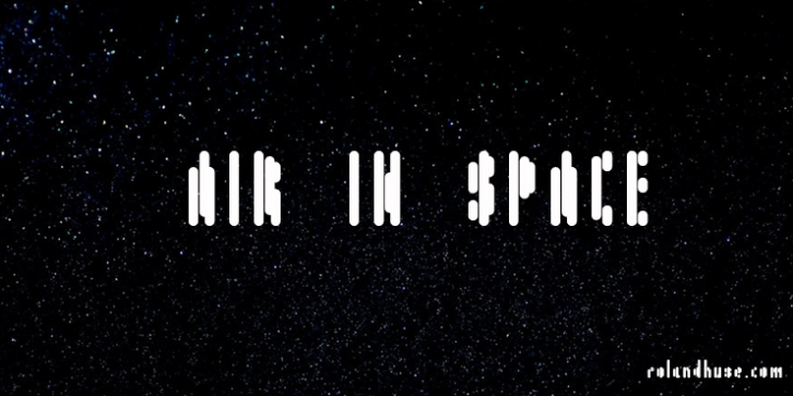 Air in Space Font Download