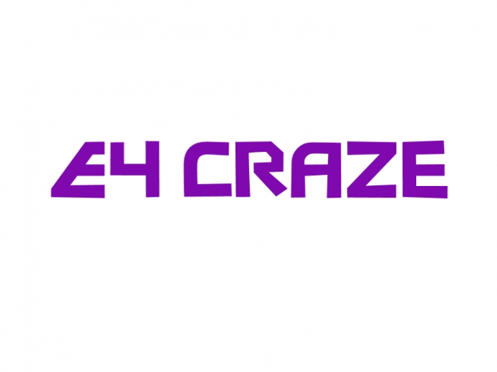 E4 Craze Font Download