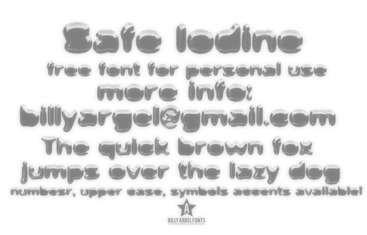 Safe Iodine Font Download