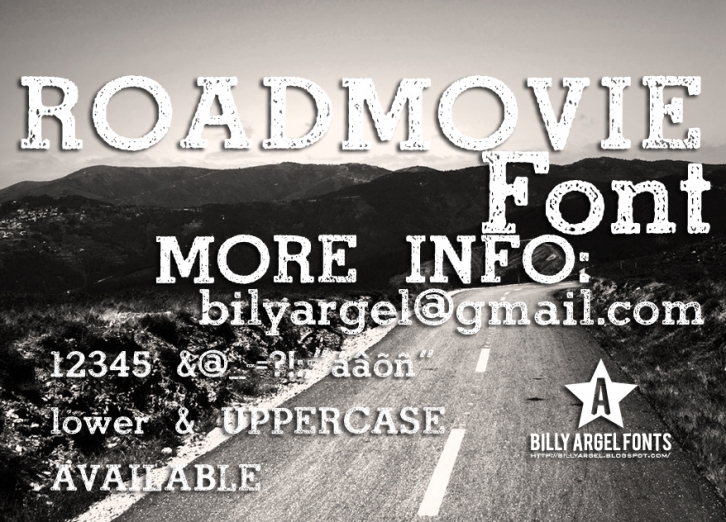 ROAD MOVIE Font Download