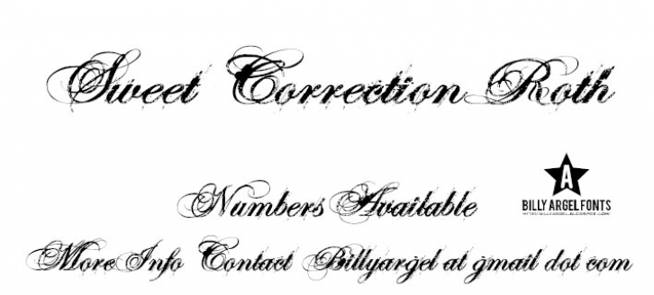 SWEETCORRECTION ROTH Font Download