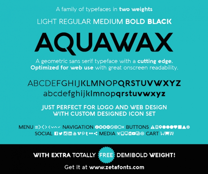 Aquawax Font Download