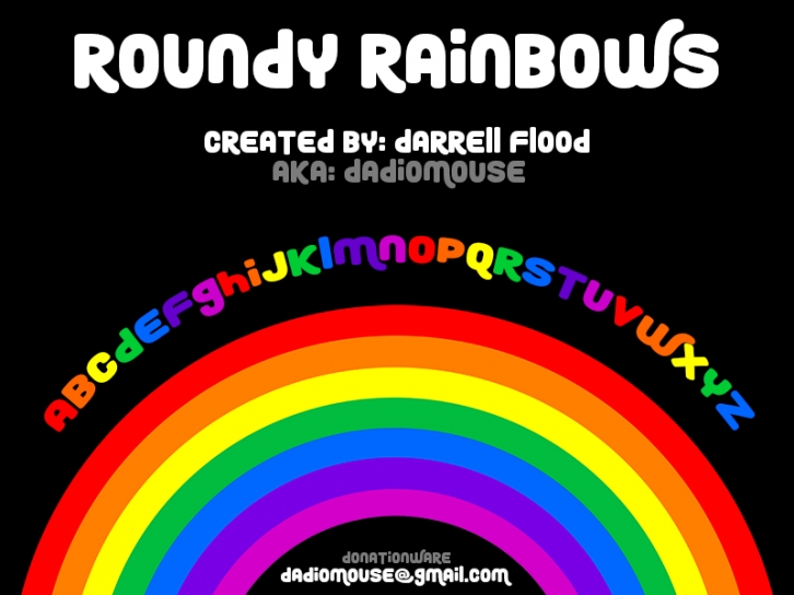 Roundy Rainbows Font Download