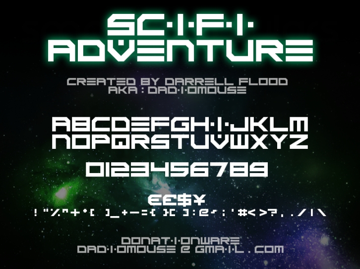 Scifi Adventure Font Download