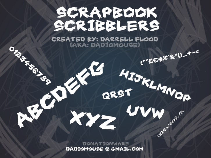 Scrapbook Scribblers Font Download