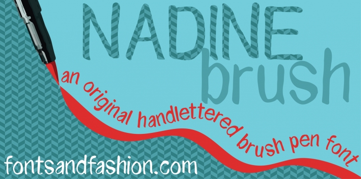 NADINE brush Font Download